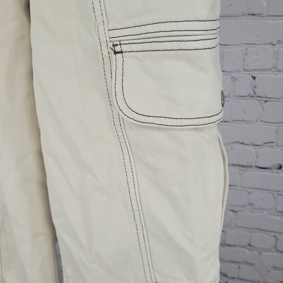 BDG Urban Outfitters Ivory Relaxed Skate Jean High Rise Cargo 25 (25x30) - Picture 12 of 16